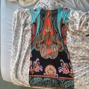 This is a very nice dress it is colorful and comfy